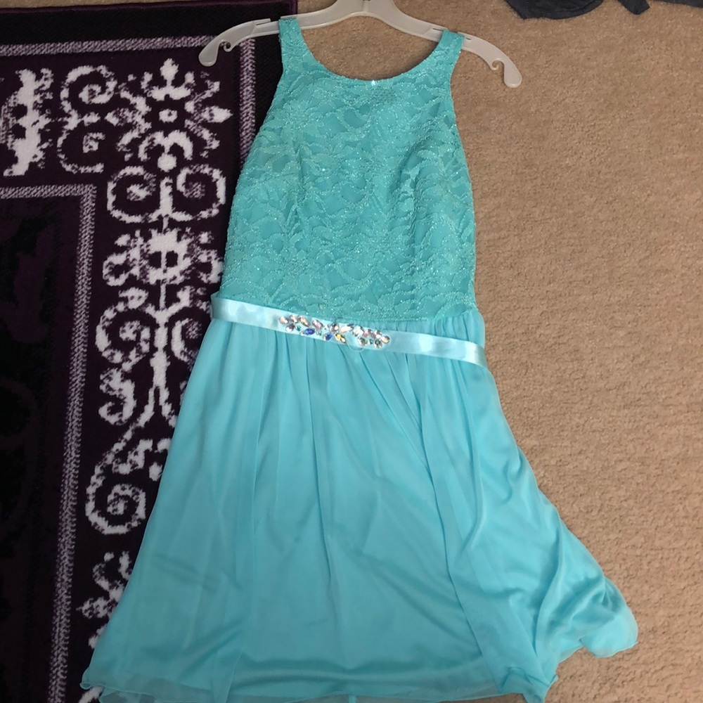 Turquoise Semiformal Dress